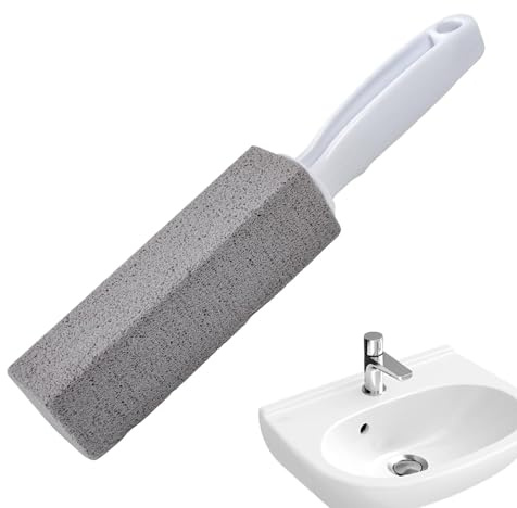 Bimsstein-Toilettenreiniger Mit Griff - Bimsstein Scheuerstab-Bimsstein Für Die Toilettenreinigung, Bimsstein-Reinigungsstein Für Toilettenschüssel Mit Extra Langem Griff Zum Entfernen Der Toiletten