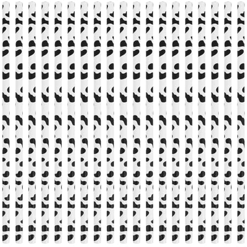 GARVALON 60pcs Straws Party Straws for Birthdays Farm Parties and Celebrations for Weddings Showers and Animal Themed Events