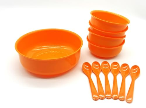 Kimmel Juego de 11 cuencos con cuchara, color naranja