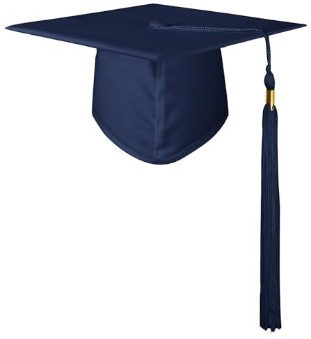 GraduationMall Graduation Cap for Adult Motorboard Hat for High School University Graduation Hat Bachelor Cap 12 Colours
