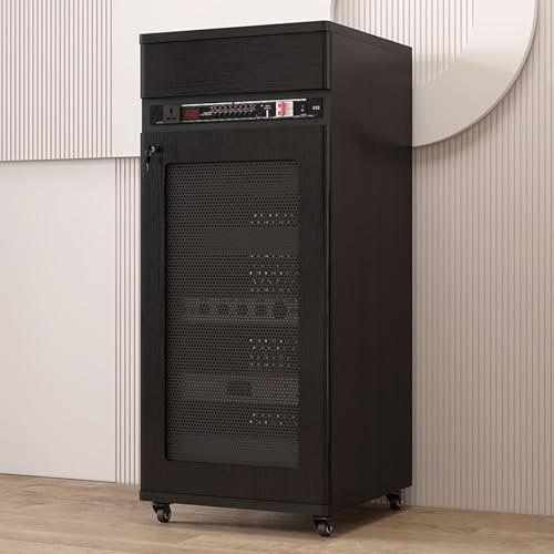 Mobile giradischi,mobiletto stereo,mobile per stereo hi fi,armadio audio hifi rack,audio av tower media stand mobile stereo,rack audio mobile con ruote universali,Mobile Audio HiFi Supporto(Black,126c