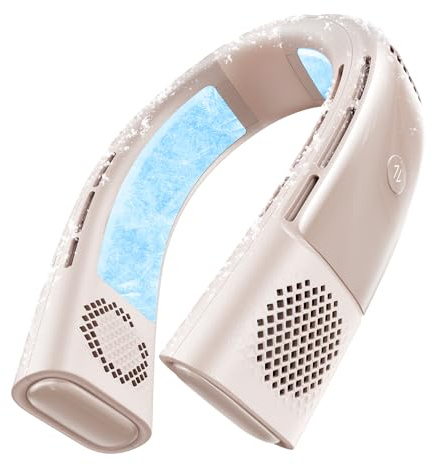 TORRAS COOLiFY 2S Lite Neck Air Conditioner | Long Battery Life Cooling Neck Fan, Lightweight & Comfortable, Hands-Free Wearable AC for Commute, Work, Travel. Apricot