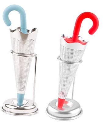 DECHOUS 2pcs Detachable Tea Filter Tea Strainer for Home for Office Random Color