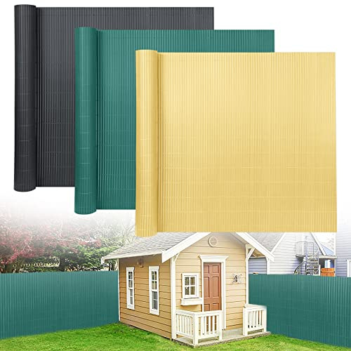 NAIZY Esterilla de protección visual de 80 x 400 cm, valla de PVC, doble refuerzo, valla de protección visual con bridas, revestimiento de balcón, protección contra el viento para balcón, terraza