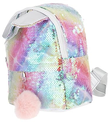 LIGIGWASH 1 St Barnryggsäck Förälder/Barn Ryggsäck Resväska Enhörning Paljettryggsäck Lätt Ryggsäck Paljett Bokväska Skolryggsäck Förskoleväska Flickryggsäck Småbarn Axelväska