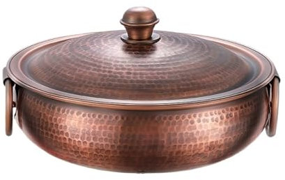 OWOHYG Holzkohle-Eintopf zum Kochen von Kupfer Reiner Induktionsherd Reiner Kupfertopf Retro-Shabu-Suppe Kupfertopf Kochtopf Küchengeschirr