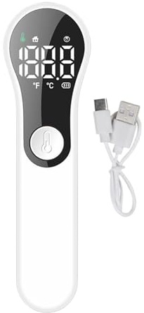CGACCSD Thermomètre Numérique pour Adultes - Thermomètre Infrarouge pour Bébé | Appareil de Mesure Numérique Sans avec Mode 2 en 1 Frontal et pour Maison Hôpital Soins Pédiatriques