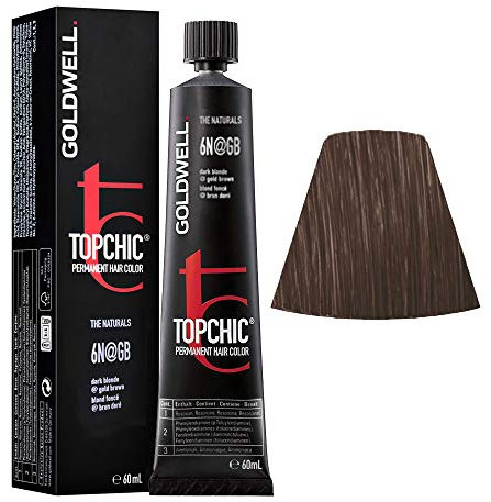 Goldwell Topchic Haarfarbe 6N GB, 6N@GB dunkelblond elumenated gold braun, 60 milliliter