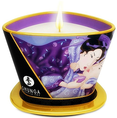 SHUNGA KERZENSCHEIN MINI CANDLE MASSAGE CARESS BY EXOTISCHE FRÜCHTE 170ML