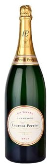 Laurent Perrier La Cuvee Brut Non Vintage Champagne Jeroboam Champagne in Gift Box, 300 cl