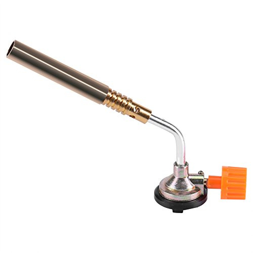 Nikou Bruciatore a Torcia Bruciatore a lanciafiamme Bruciatore a butano Gas Torcia Accensione Manuale Saldatura da Campeggio BBQ per Uso Domestico all'aperto