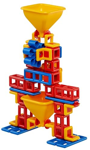 Plasticant Mobilo FLOW Advanced: experimentieren mit Sand, 134 Teile - Kreatives Konstruktionsspielzeug made in Germany - bauen, spielen, lernen für Kinder 3 - 8 Jahre