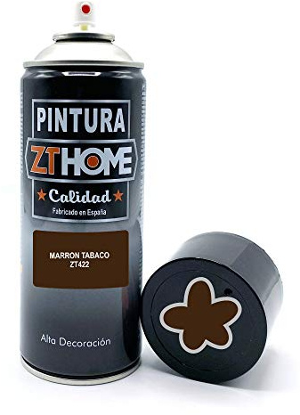 Pintura Spray 400ml imprimacion para madera, metal, ceramica, plasticos/Pintura para todo tipo de cosas y superficies Radiadores, bicicleta, coche, plasticos, microondas, graffiti (Marron Tabaco)