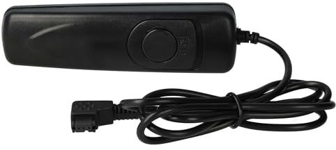 vhbw Fernauslöser Fernbedienung Kabel kompatibel mit Sony Alpha SLT-A55V | SLT-A55VL, SLT-A55VY Kamera, 1 m, 2-stufige Auslösefunktion