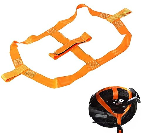Sangle D'arrimage Universelle pour Roue ArrièRe de Moto, Sangle de Fixation de Véhicule Bande de Fixation de Roue Arrière de Pneu de Moto Sangle d'arrimage de Jante en Polyester Robuste