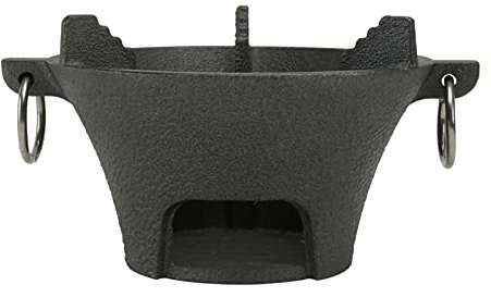 Grill de table au charbon de bois en fonte, style japonais, Hibachi, poêle à barbecue portable for pique-nique à la maison (poêle uniquement)