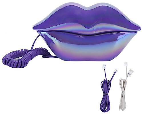 Festnetz-Telefon, Elektrisches Telefon, Modisches Lustiges Lippen-WX-3016, Schnurgebundenes Telefon, Nummernspeicher, US-UK-Verkabelung, Elektrisches Telefon in Form,