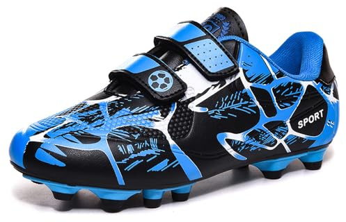 Zapatos de Fútbol Niño Botas de Fútbol Zapatillas de Entrenamiento 28-37 EU | Tacos de Fútbol Deportivas Antideslizante Transpirables Exteriores Unisex