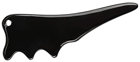 SOLUSTRE 2stücke Multifunktionales -board Aus Wasserbüffelhorn Vogelkopf-design Gua Sha Schaber Für Gesicht Nacken Und Rückenmassage Natürlich Und Hautfreundlich