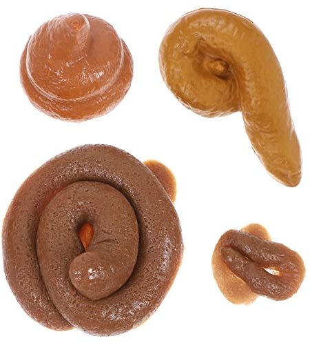 UPKOCH 4stücke Lustige Fake Kackhaufen Realistische Streichspielzeuge Für Für Halloween Geburtstagsfeiern Und Aprilscherze Sicher Und Spaßig