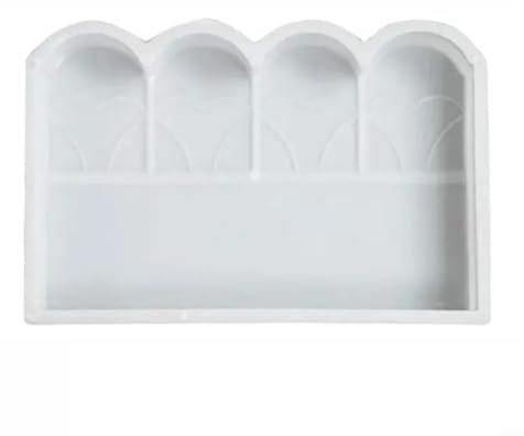 1 x Gartenkantenform, Kunststoff, Gartenzaun, Betonform, DIY, Blumenbeet, Beton, Dekoration, Zement, Ziegelstein für Rasen, Innenhof