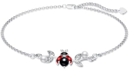 HUKKUN Bracelet en argent 925 avec motif de foudre, sorcières, ancre, serpents, Shihtzu, barbe, éléphants, cadeau pour femme, 19 cm, Argent sterling, Pas de pierre précieuse