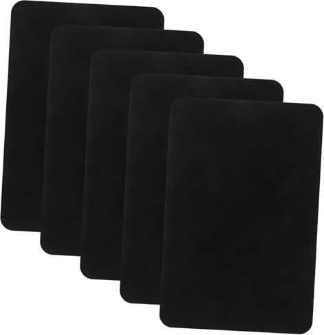 DOITOOL 5pezzi Panni Pulizia Microfibra Per Vinili e Cd Nero Accessori Per Dischi Con Leggero e Portatile Rimuove Polvere Per Cura Professionale e Uso Domestico