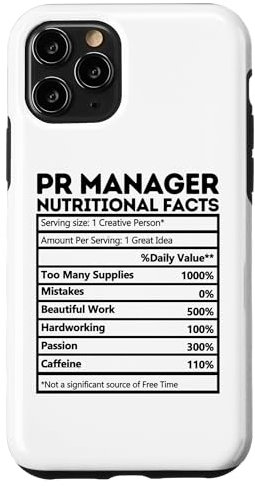 Hülle für iPhone 11 Pro PR Manager Nährwertangaben Nationale Autoren Männer Frauen