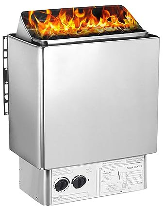 6KW Electric Sauna Heater, Sauna Stove Oven Dry Steam Sauna, with Integrated Internal Control, Personal Commercial for 6m³ Room