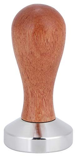 Coffee Tamper, 49mm Coffee Tamper Stainless Steel Coffee Tamper with Wooden Handle Coffee Press Tool Coffee Hand Tamper for Coffee Grounds