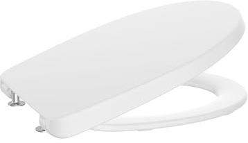 Roca A801E56001 - Tapa y Asiento de Supralit® para inodoro VICTORIA-N Bisagras Acetálicas Blanco. Valido para Inodoros Roca VICTORIA-N con acabado RIMLESS®, a partir del 2024.