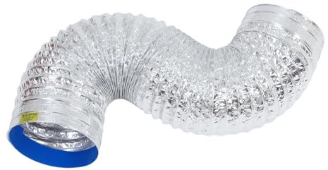 POPETPOP Adjustable Range Hood Exhaust Pipe Aluminum Foil Ventilation Hose Insulated for Cooking