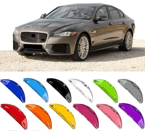 4pcs Custom Made Aluminium Brake Caliper Covers for JAGUAR XF Accessories (Black, Contact us for size confirmation)