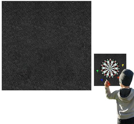 Dart Dartboard Wall Protectors | Felt Dartboard Backing | Black Frame for Adults Offices Garage Classroom Home