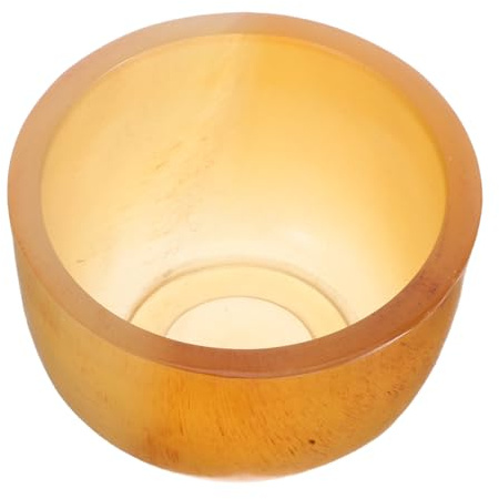 SHOWERORO Copa de de Natural Pequeña para Vino y Té Tibetana Pulida Mano Vaso Ergonómico Decorativo Versátil para Amigos y Colección