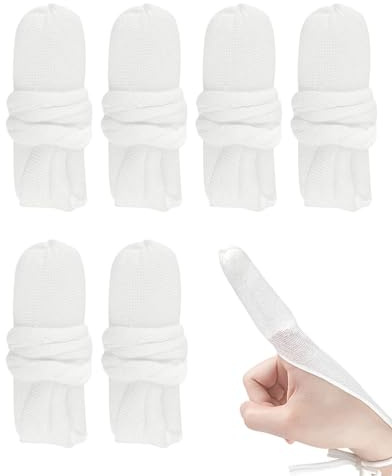 JUKOTA 6 Pack Rouleaux de Bandes de Gaze Paquet, Bandage tubulaire, bande de crepe, bande pansement pour la retenue du Pansement,bande
