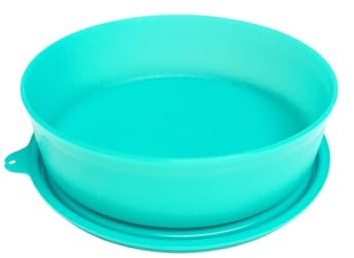Tupperware Hitparade Frischeddrops - Ciotola con coperchio sospeso, a prova di perdite, 500 ml, 500 ml, contenitore salvafreschezza, turchese chiaro, 500 ml