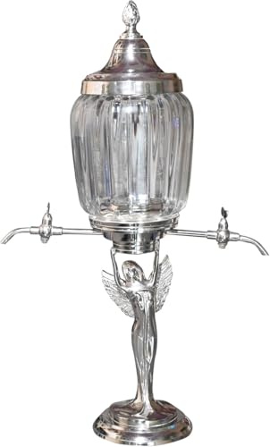 RoyalAntiquess Handmade Brass Absinthe Fountain with Wings- 2 Spout Absinthe tower -Absinthe Dispenser