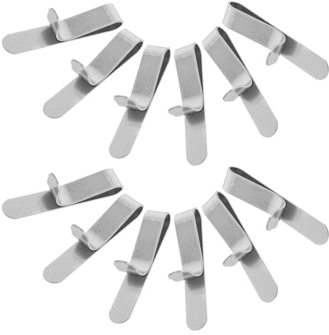 MALUGOGO 12pcs Stainless Steel Cake Ring Fastenings Adjustable Baking Mold Clips for Mousse and Pastry Rings Height Multi-use Baking Tool for Home and Professional Bakers