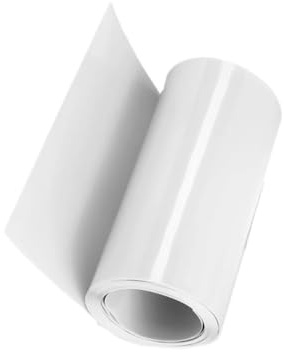 1 Stück PVC-Schrumpfschlauch – Elektrische Dichtungsmanschette, 1 Meter, flexibel und Isolationsschutz(White,110mmx70mm)