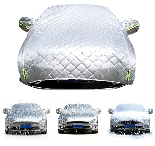 Halbgarage für Mercedes CLK W209 Cabrio 2002-2009, Halbe Autoabdeckung Winter Sommer, Abdeckplane Auto Wasserdicht Outdoor Schnee Frost Regen Hagelschutz qhl29
