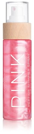 COCOSOLIS AURA PINK Peptide Shimmer Spray scintillant naturel à paillettes avec peptides pour le visage, le corps et les cheveux