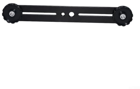 Barra de extensión de montaje de zapata fría doble para soporte de flash para trípode de cámara, soporte reflector para paraguas, agarre de video, color negro