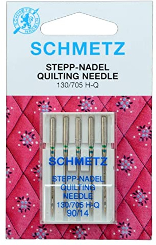 Schmetz 130-705Q-90 Nadel, Metal, Silber, 90-14 Gr��e, 5 Count
