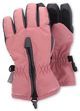 Sterntaler Baby Unisex Fingerhandschuhe Kinder Fingerhandschuh zweifarbig Handschuh - Fingerhandschuhe - wasserdicht Funktionsmaterial - brombeer, 4