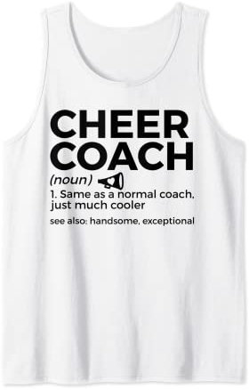 Lustiger Cheer Coach Definition Cheerleading Tank Top