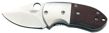 JKR0711 Messer mit 4,5 cm Edelstahlklinge und Holzgriff