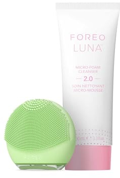 FOREO LUNA 4 go Cepillo de limpieza facial y masajeador reafirmante | Cuidado facial premium | Mejora la absorción de productos faciales para la piel | Herramientas simples para el cuidado de la piel