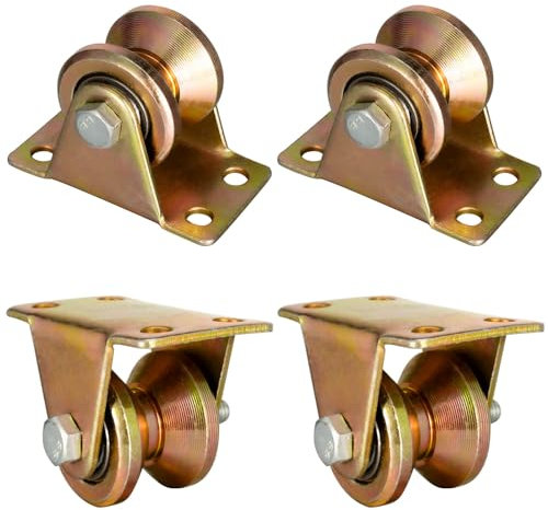 KCNOFNC 4 Stück Umlenkrollen für Seile Seilrolle 6mm, Klein Umlenkroll Seilrolle mit 2 Kugellager