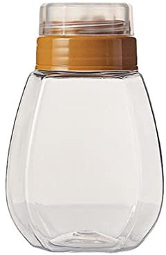 HGDXDP Spice Jar Transparent plastic honey bottle food packaging bottle with cover honey bottle jam container condiment bottle